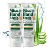 imageMiracle Hand Repair Cream for Dry Cracked Hands 8 oz Best Healing Hand Cream with 60 Aloe Vera  NonGreasy Moisturizer for Working Hands  Fast Absorbing Lotion for Extremely Dry Skin8 Ounce Pack of 2