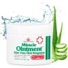 imageMiracle of Aloe Miracle Ointment Aloe Vera First Response Cream with 70 UltraAloe Pure Aloe Vera Gel 2 oz jar